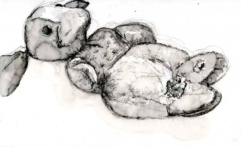 chubby_sept22011 sketch of an old teddy ear