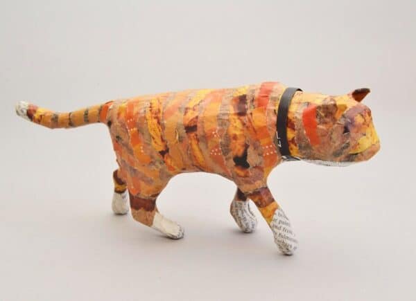 Patty Callaghan - Papier Mache Cat