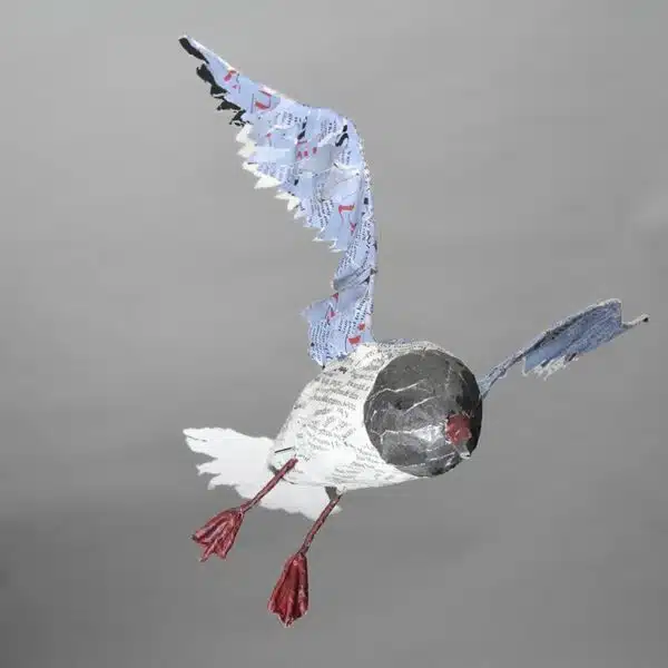 Patty Callaghan - Papier Mache Flying gull