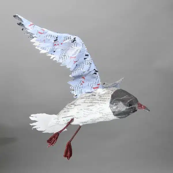 Patty Callaghan - Papier Mache Flying gull