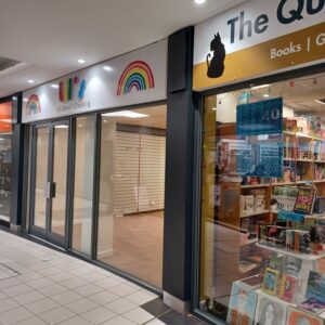A shop exterior in a shopping centre 