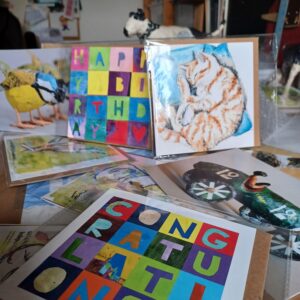 A selection of greetings cards