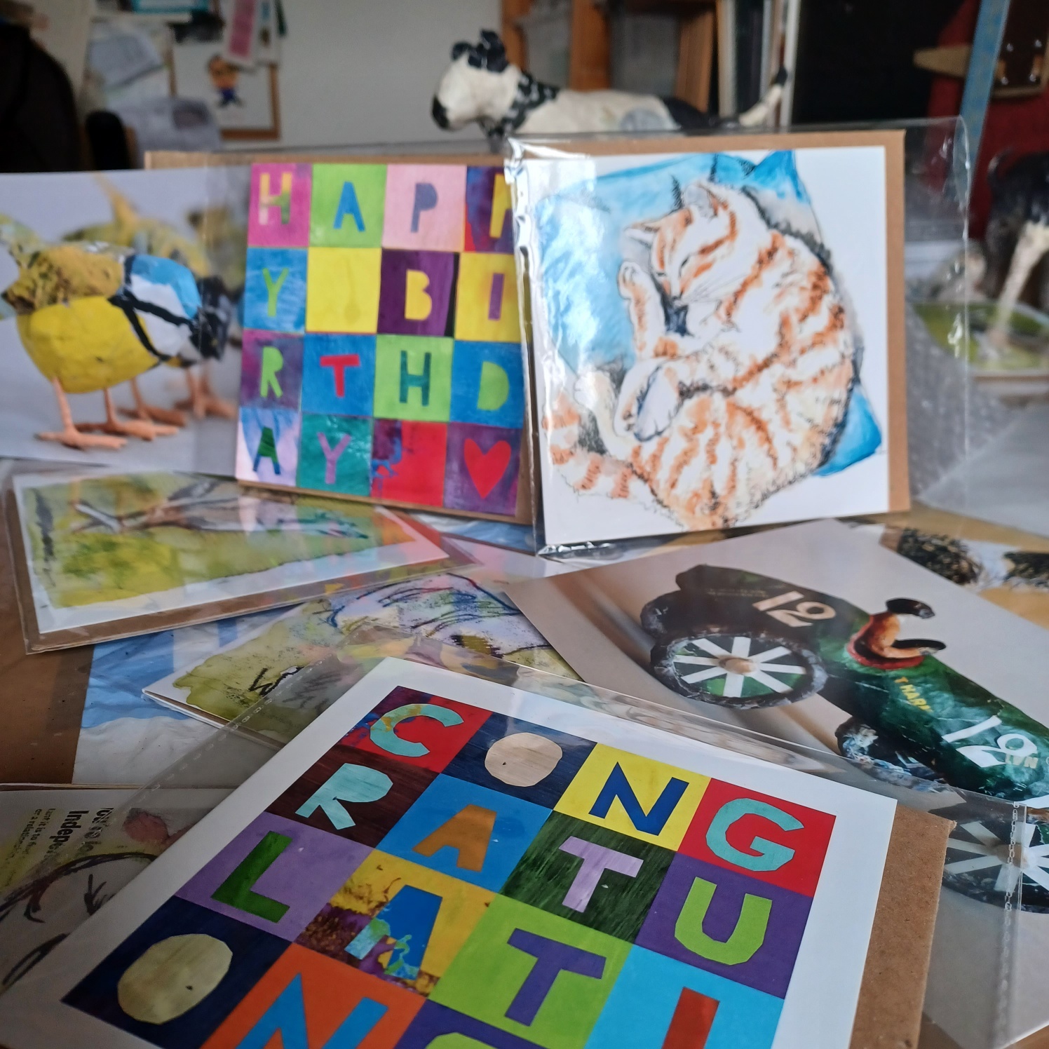 A selection of greetings cards