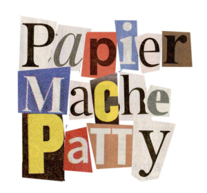 logo written in cut-out letters