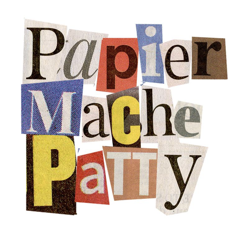 logo written in cut-out letters