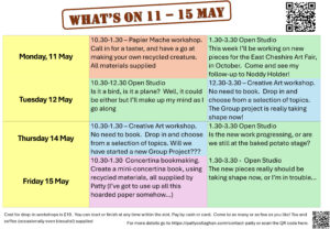 A programme of workshop and studio events
